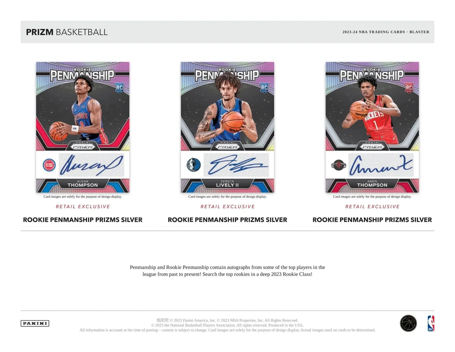 2023/24 Panini Prizm Basketball Blaster Box