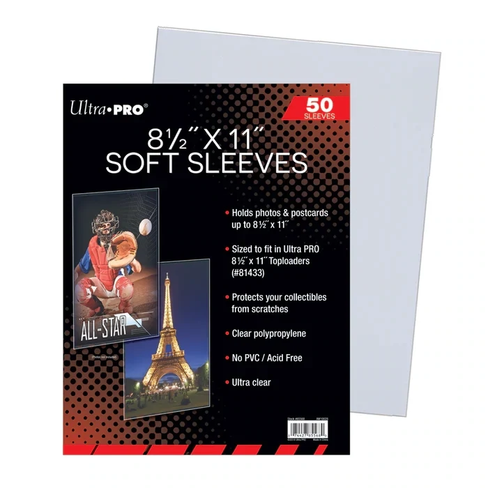Ultra Pro - 8-1/2" x 11" Soft Sleeves (x50)