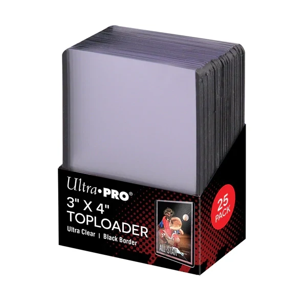 Ultra Pro - Toploader - 3" x 4" Black Border (x25)