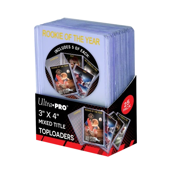 Ultra Pro - Toploader - 3&quot; x 4&quot; Mixed Title Toploaders Bundle (25ct)