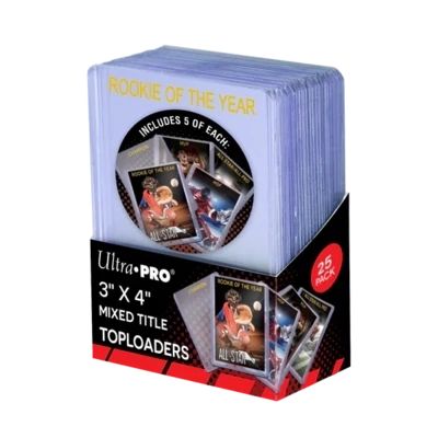 Ultra Pro - Toploader - 3&quot; x 4&quot; Mixed Title Toploaders Bundle (25ct)