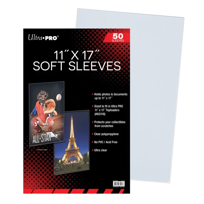 Ultra Pro - 11" x 17" Soft Sleeves (50ct)