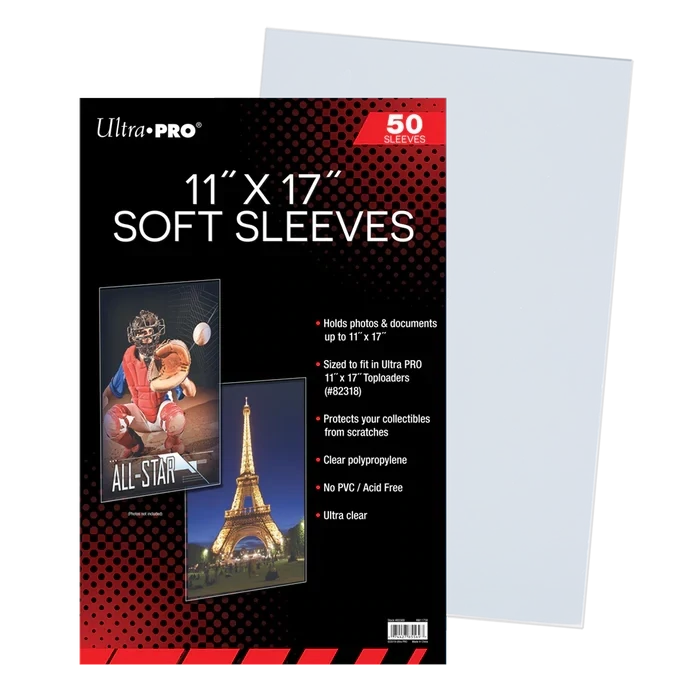Ultra Pro - 11&quot; x 17&quot; Soft Sleeves (50ct)