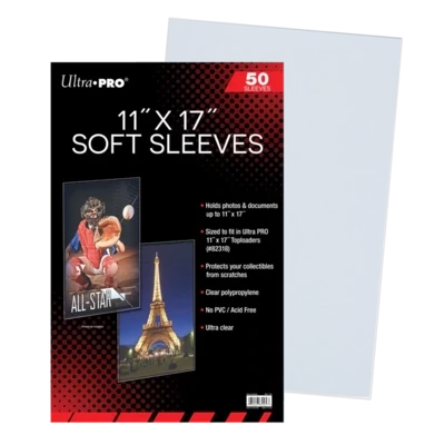 Ultra Pro - 11&quot; x 17&quot; Soft Sleeves (50ct)