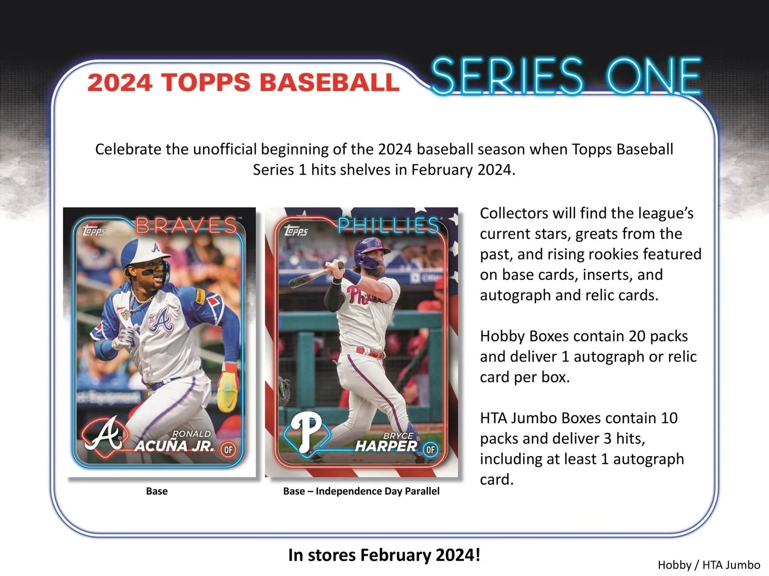 2024 Topps Series 1 Baseball Hobby Jumbo Box (sold out!)