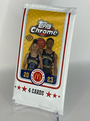 2023 Topps McDonald's All American Chrome Basketball Hobby Pack