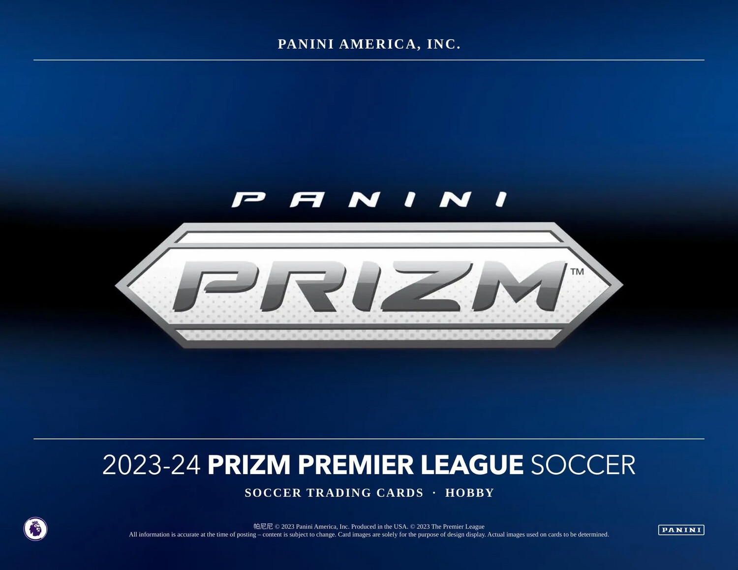 2023/24 Panini Prizm Premier League EPL Soccer Hobby Pack