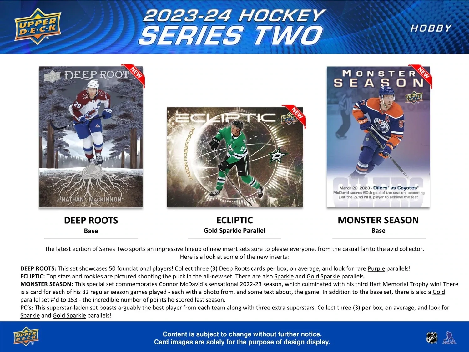 2023/24 Upper Deck Series 2 Hockey Hobby Box