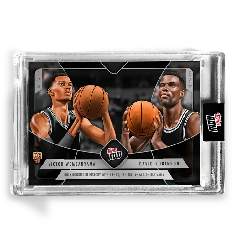 Victor Wembanyama/David Robinson - 2023/24 TOPPS NOW Basketball Card WR-1