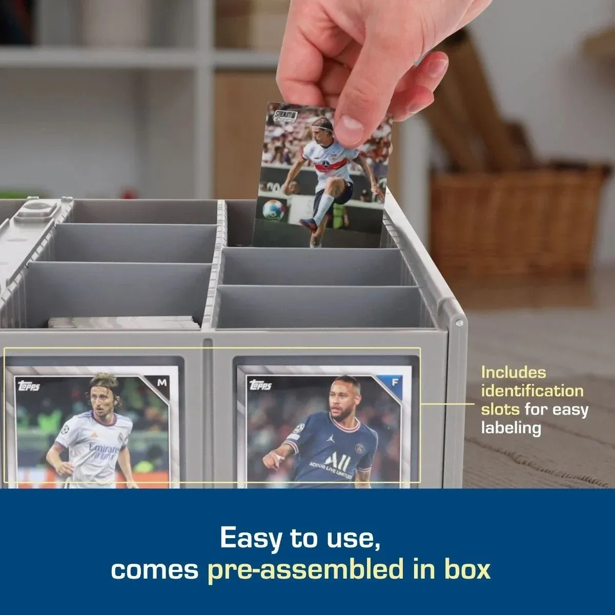 BCW - Collectible Card Bin - 3200 - Gray - (preorder only)