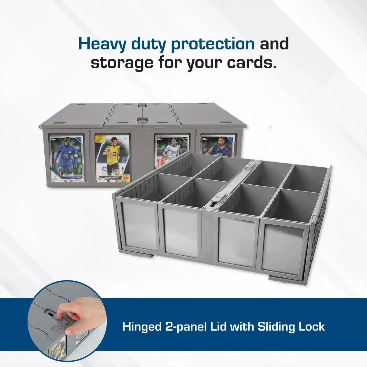 BCW - Collectible Card Bin - 3200 - Gray - (preorder only)