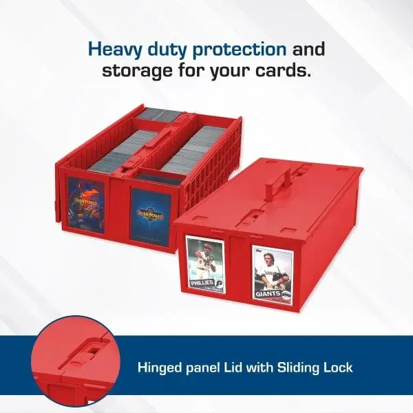 BCW - Collectible Card Bin - 1600 - Red - (preorder only)