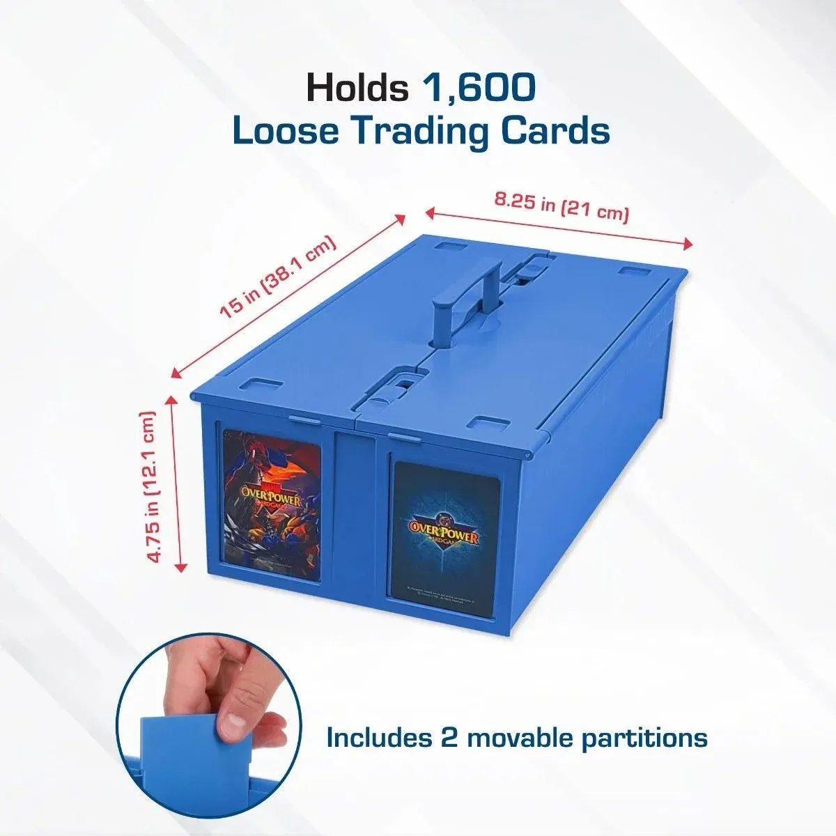BCW - Collectible Card Bin - 1600 - Blue - (preorder only)
