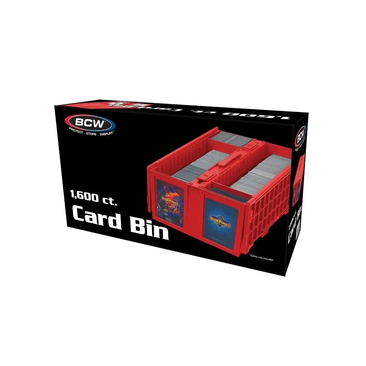 BCW - Collectible Card Bin - 1600 - Red - (preorder only)