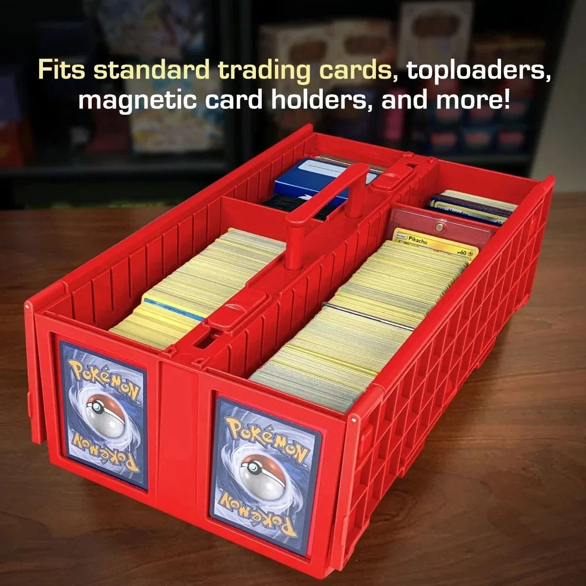 BCW - Collectible Card Bin - 1600 - Red - (preorder only)