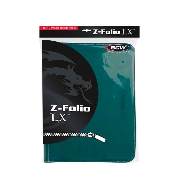 BCW - Z-Folio 9-Pocket LX Album - Teal