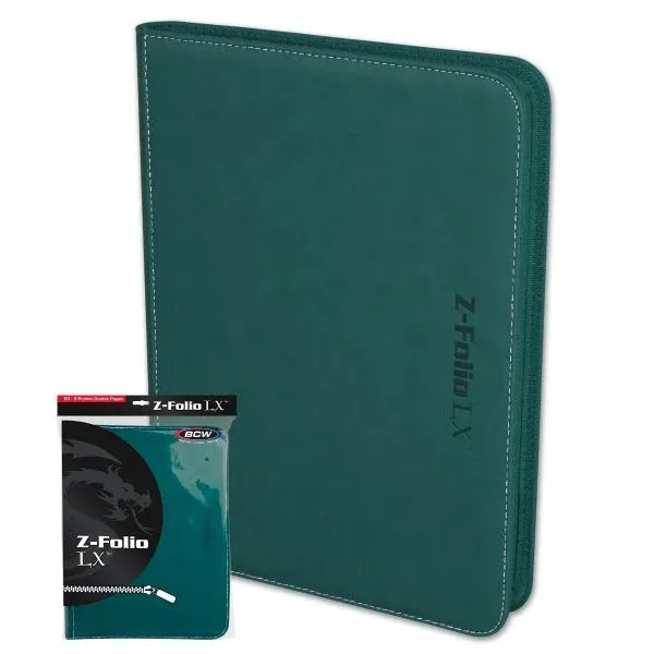 BCW - Z-Folio 9-Pocket LX Album - Teal