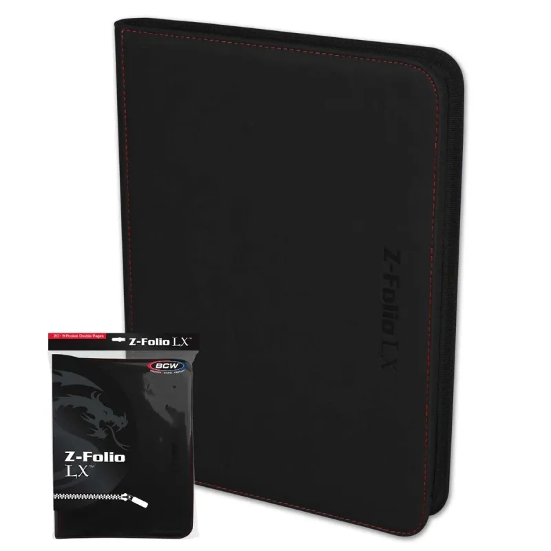BCW - Z-Folio 9-Pocket LX Album - Black