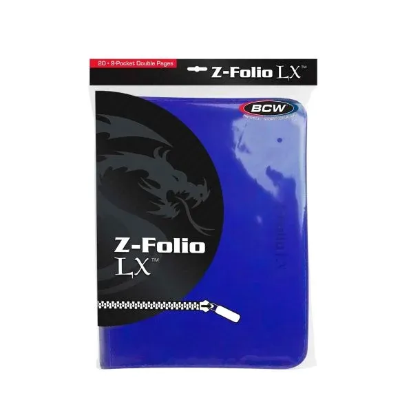 BCW - Z-Folio 9-Pocket LX Album - Blue