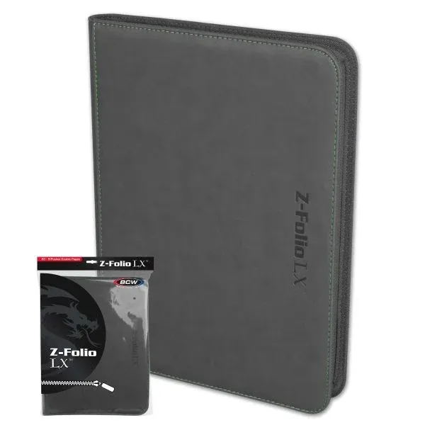 BCW - Z-Folio 9-Pocket LX Album - Grey