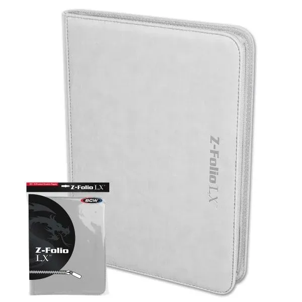 BCW - Z-Folio 9-Pocket LX Album - White