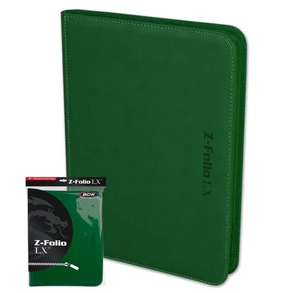 BCW - Z-Folio 9-Pocket LX Album - Green