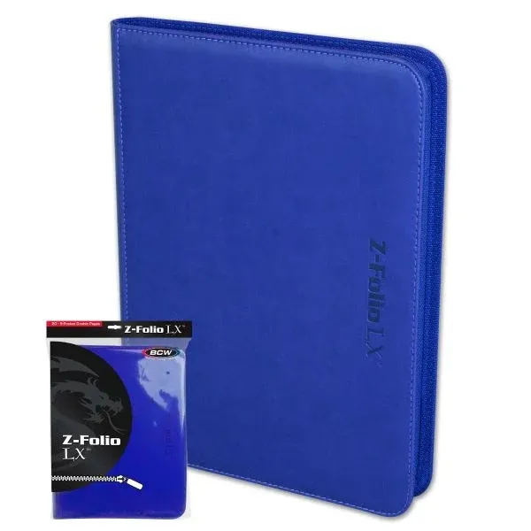 BCW - Z-Folio 9-Pocket LX Album - Blue