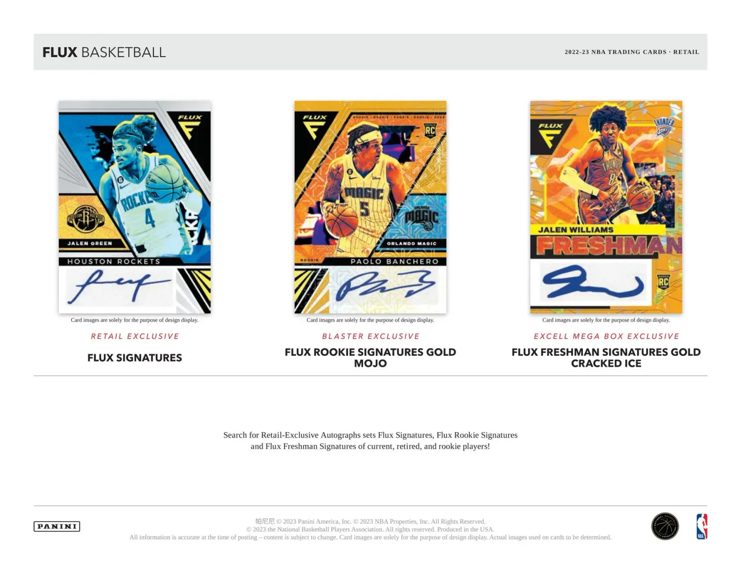 2022/23 Panini Flux Basketball Blaster Box