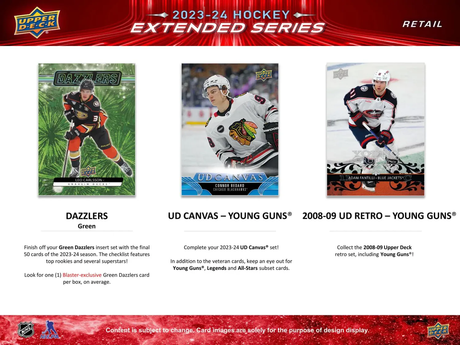 2023/24 Upper Deck Extended Series Hockey Blaster Box