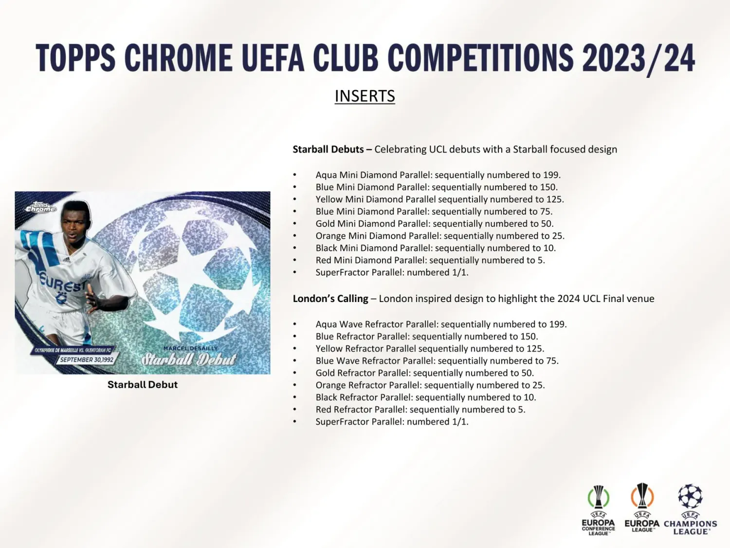 2023/24 Topps Chrome UEFA Club Competitions Soccer Hobby Jumbo Box