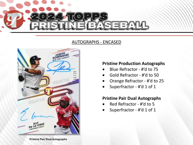 2024 Topps Pristine Baseball Hobby Box