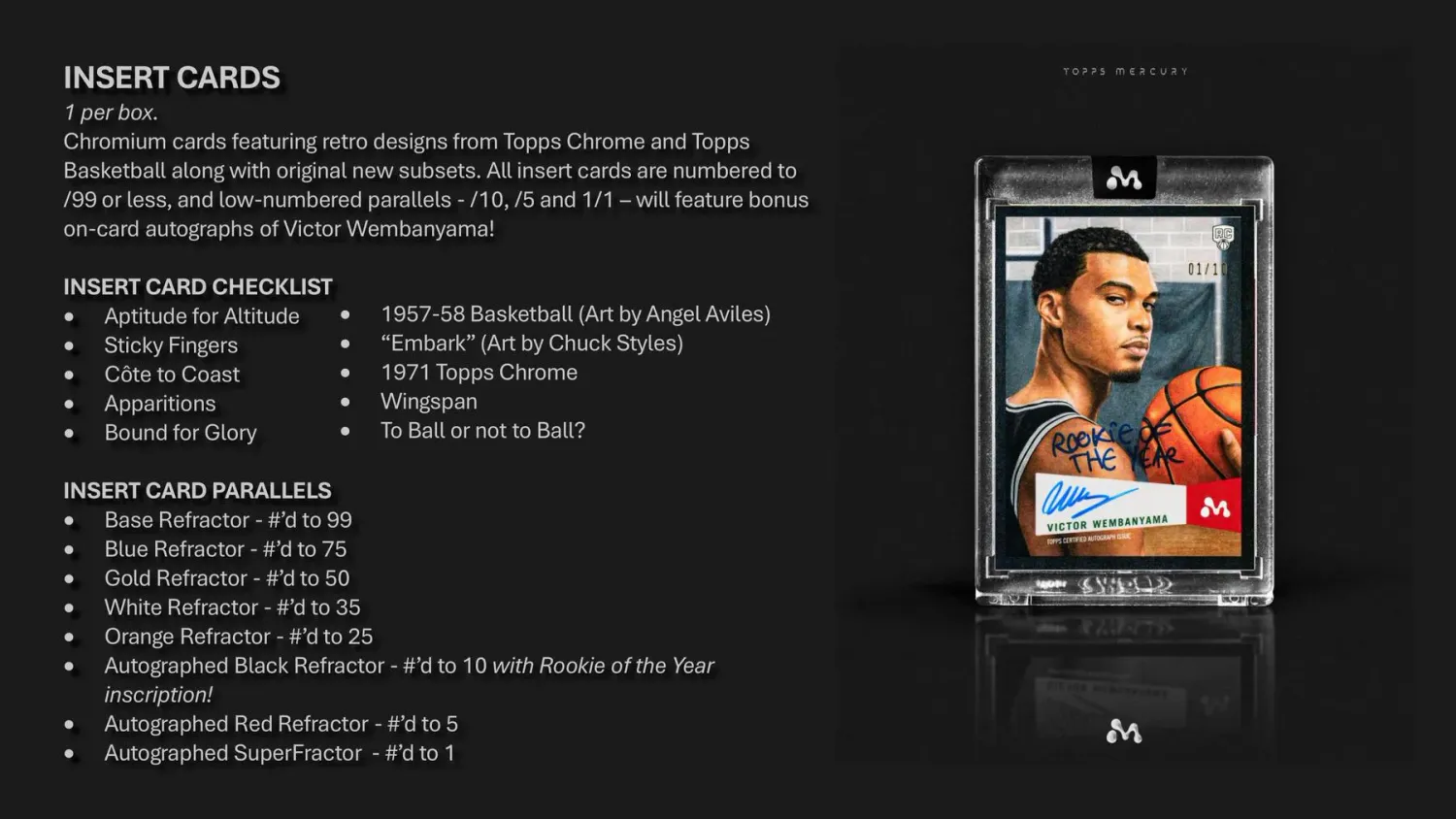 2023/24 Topps Mercury Victor Wembanyama Hobby Box