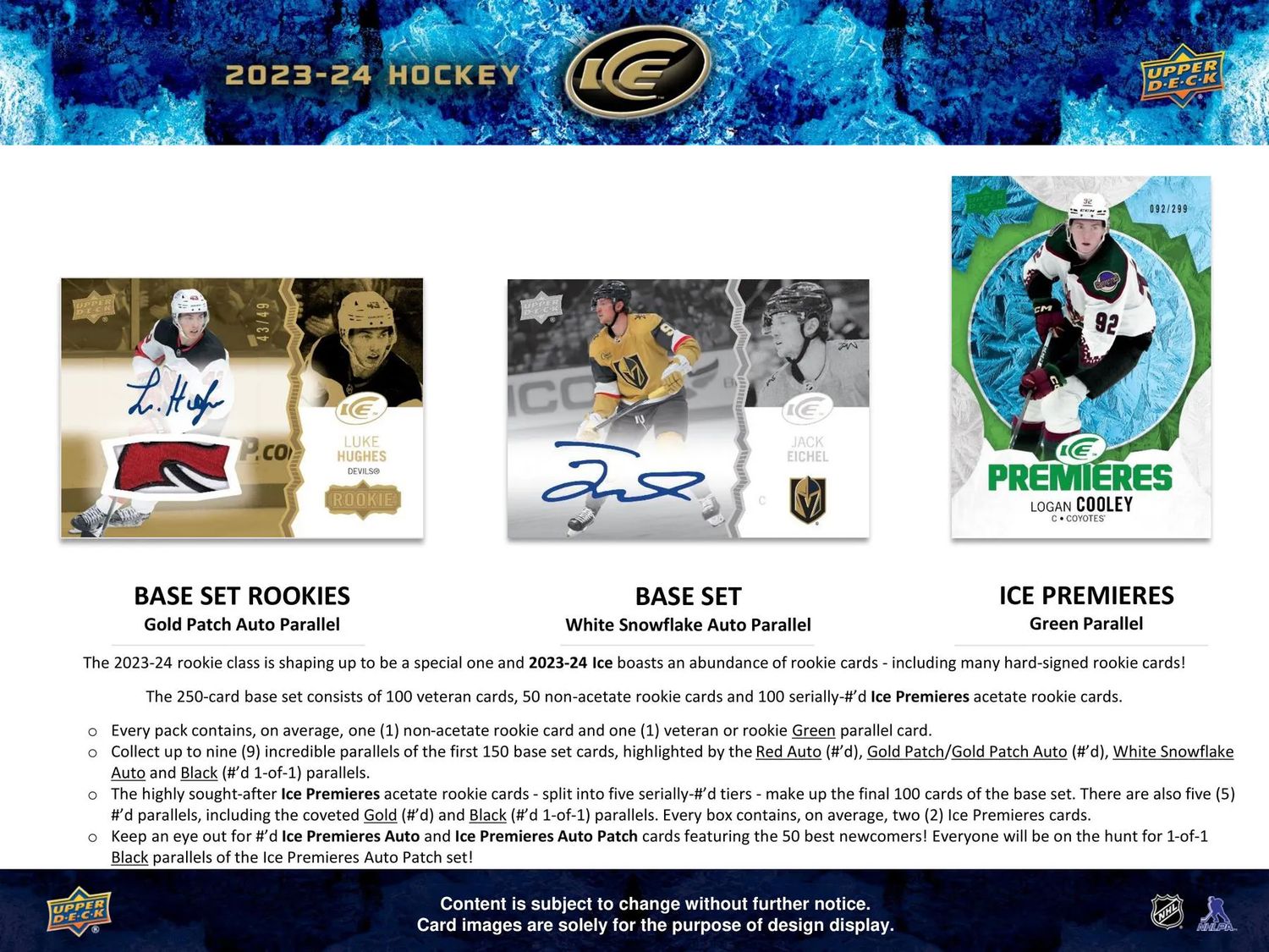 2023/24 Upper Deck Ice Hockey Hobby Pack