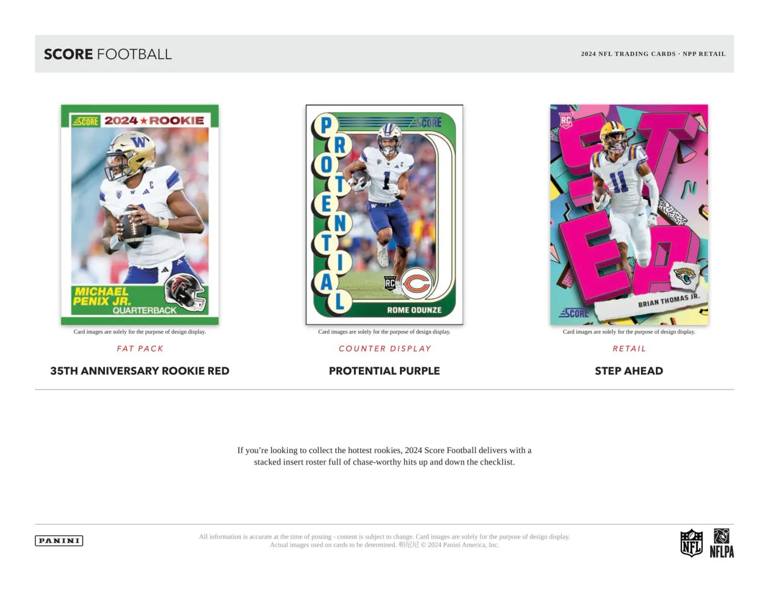 2024 Panini Score Football Blaster Box