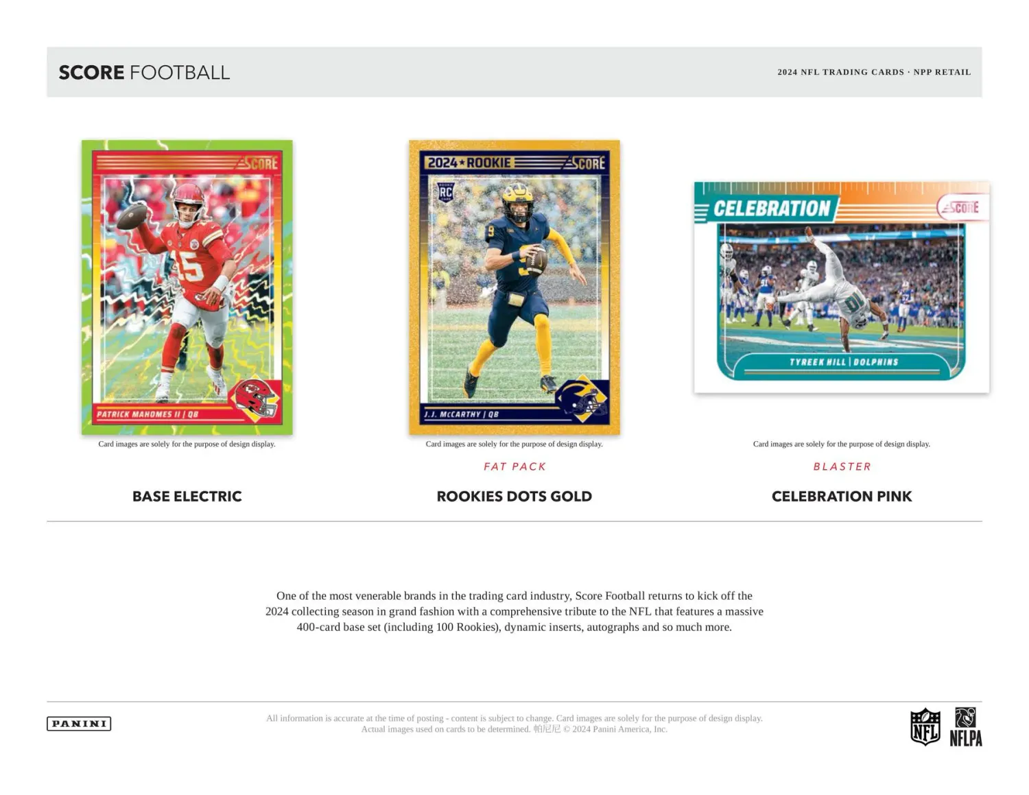 2024 Panini Score Football Blaster Box