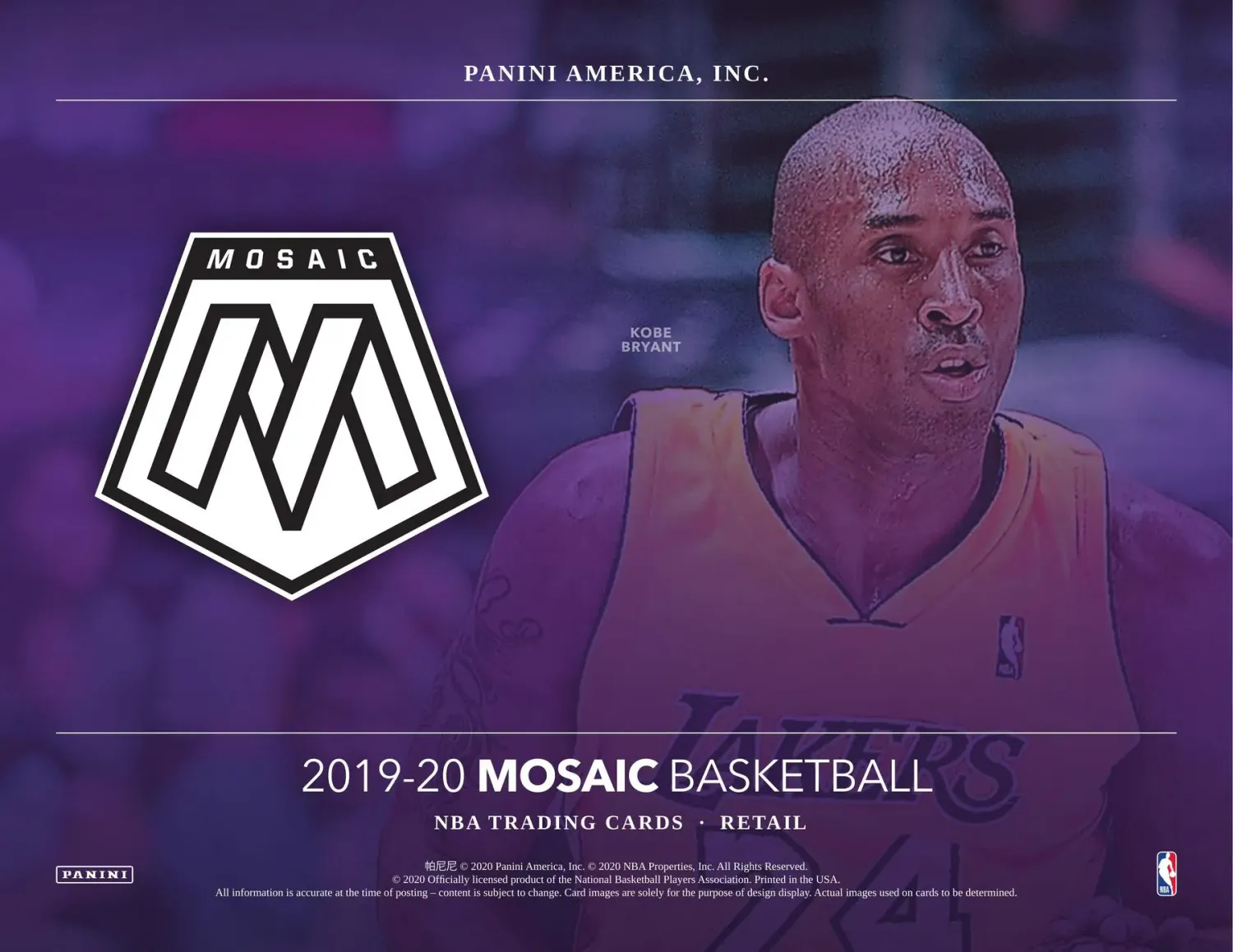 2019/20 Panini Mosaic Basketball Blaster Box
