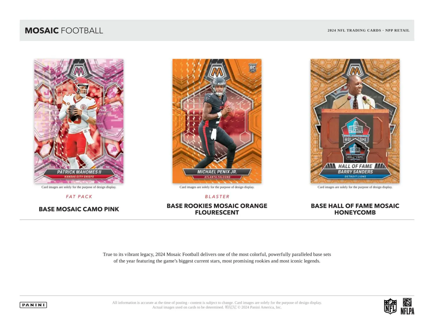2024 Panini Mosaic Football Blaster Box