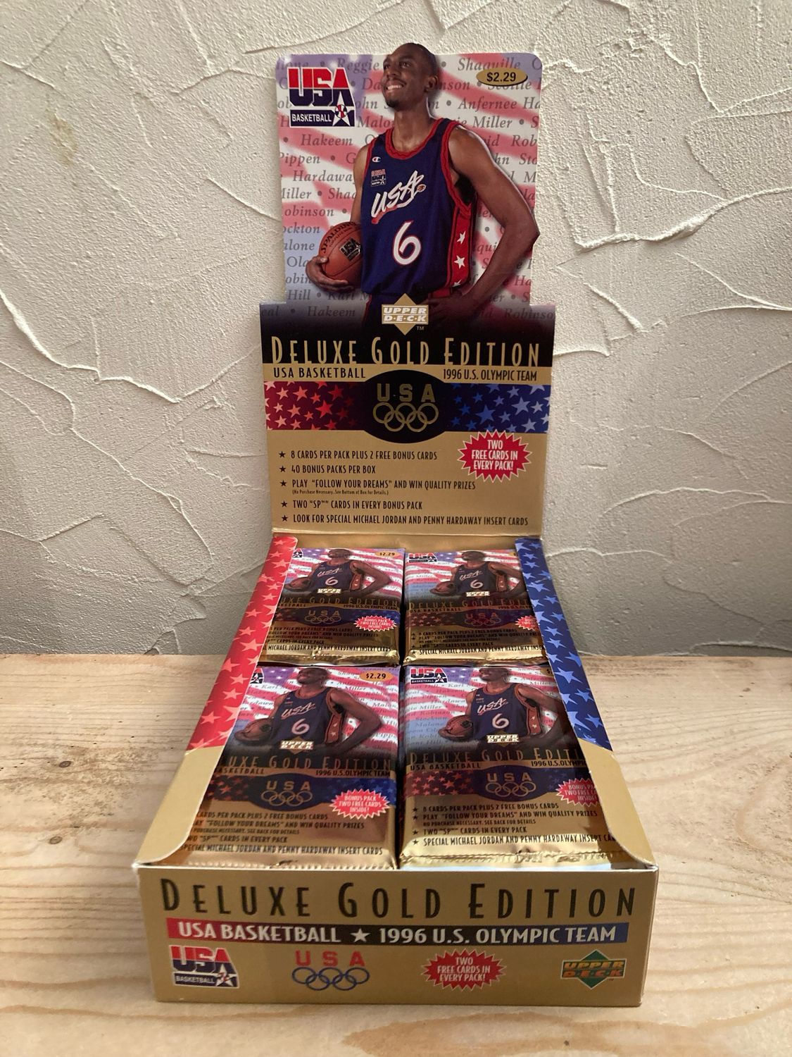 1996/97 Upper Deck Deluxe Gold Edition Olympics USA Basketball Retail Pack