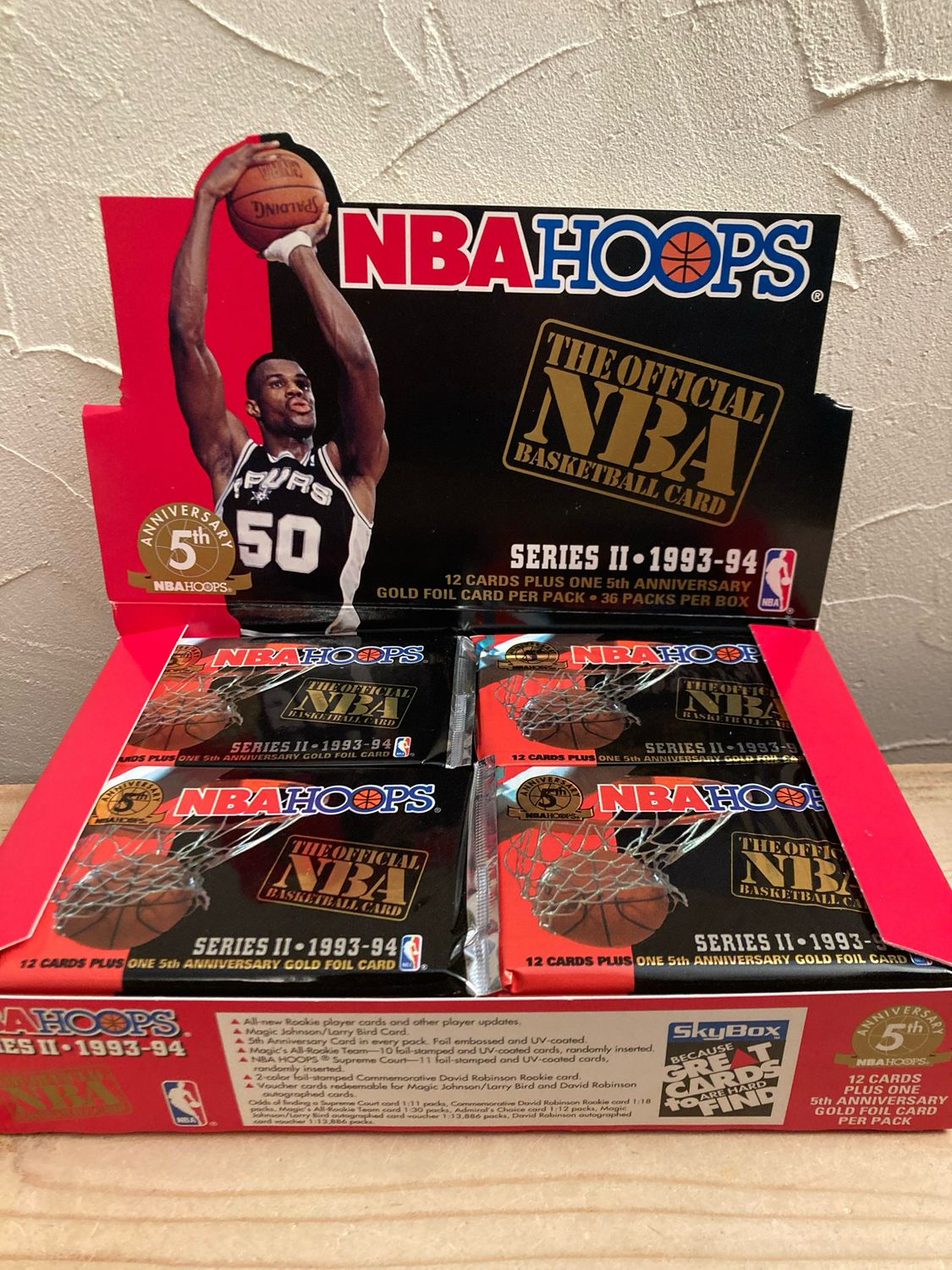1993/94 Hoops Series 2 Basketball Hobby Pack