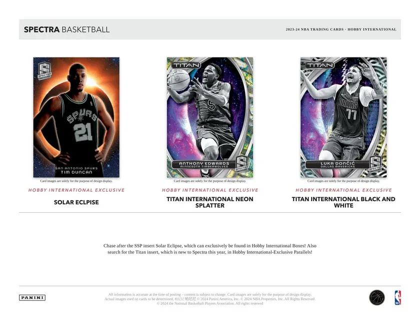 2023/24 Panini Spectra Basketball Hobby International Box