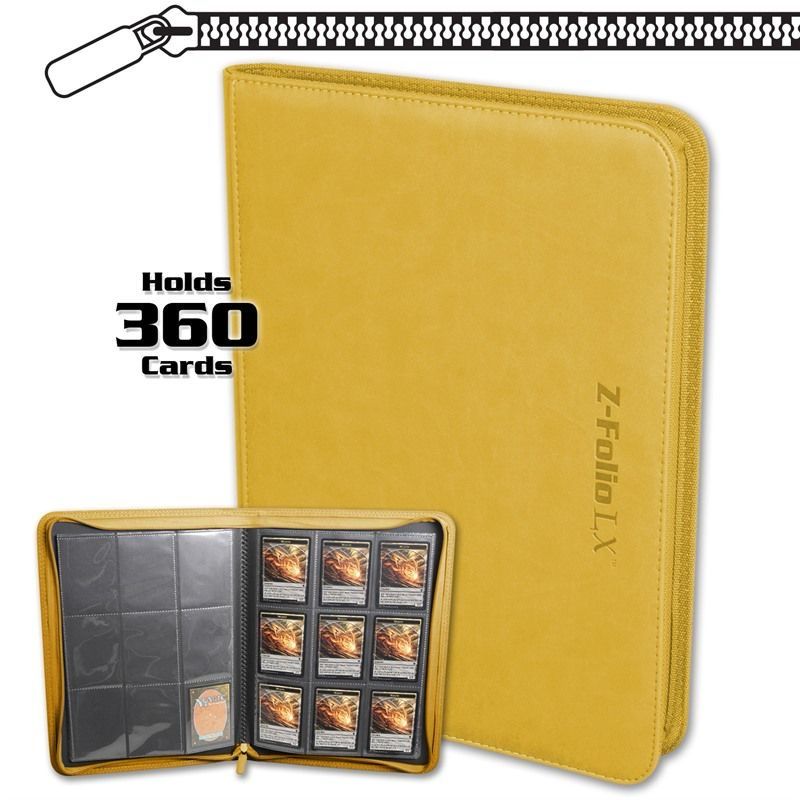 BCW - Z-Folio 9-Pocket LX Album - Yellow