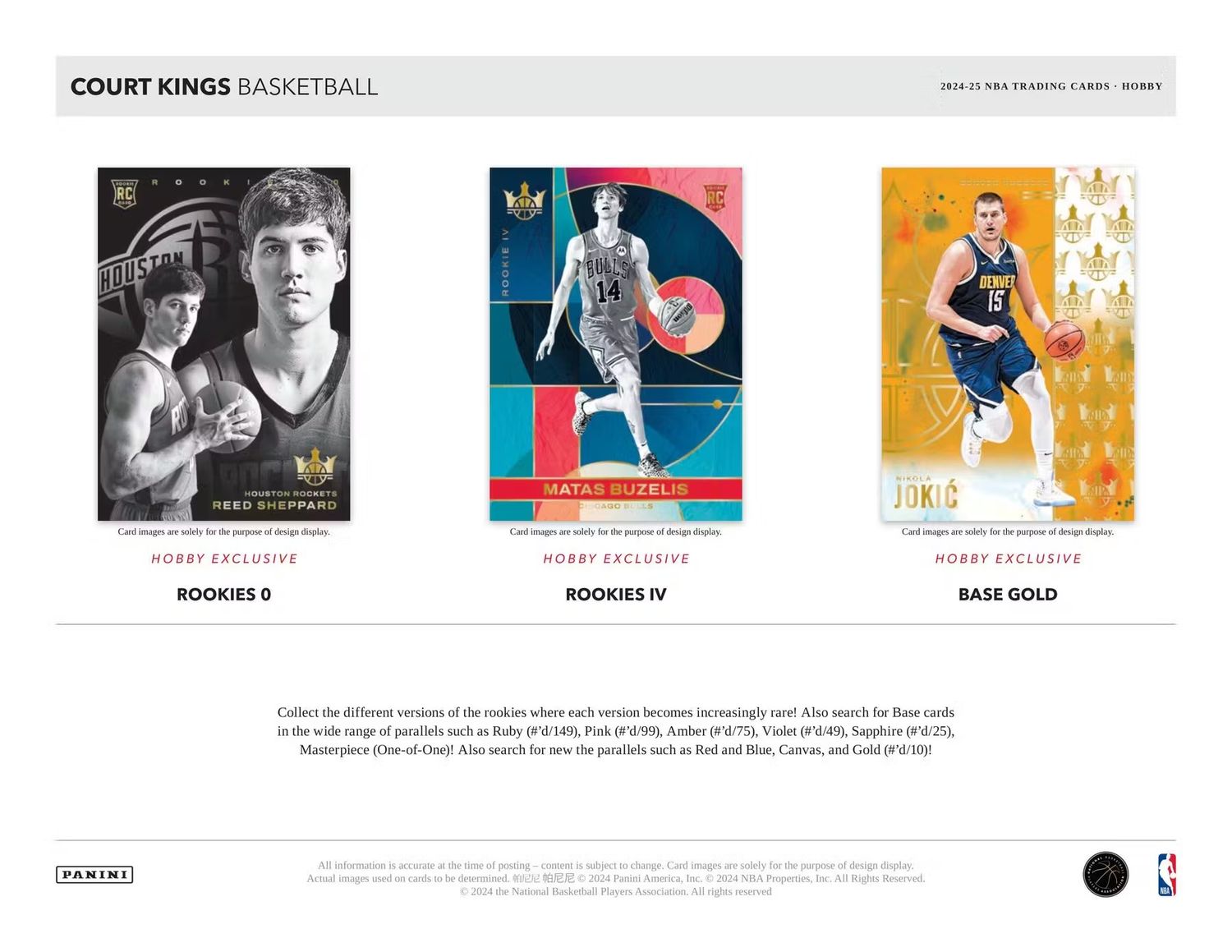 2024/25 Panini Court Kings Basketball Hobby Box