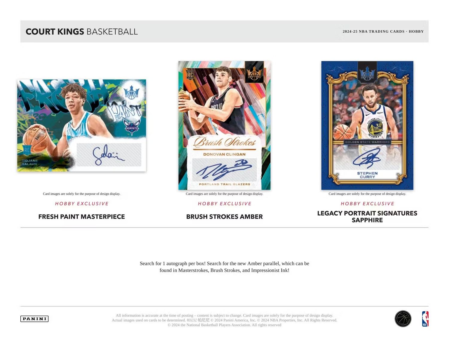 2024/25 Panini Court Kings Basketball Hobby Box