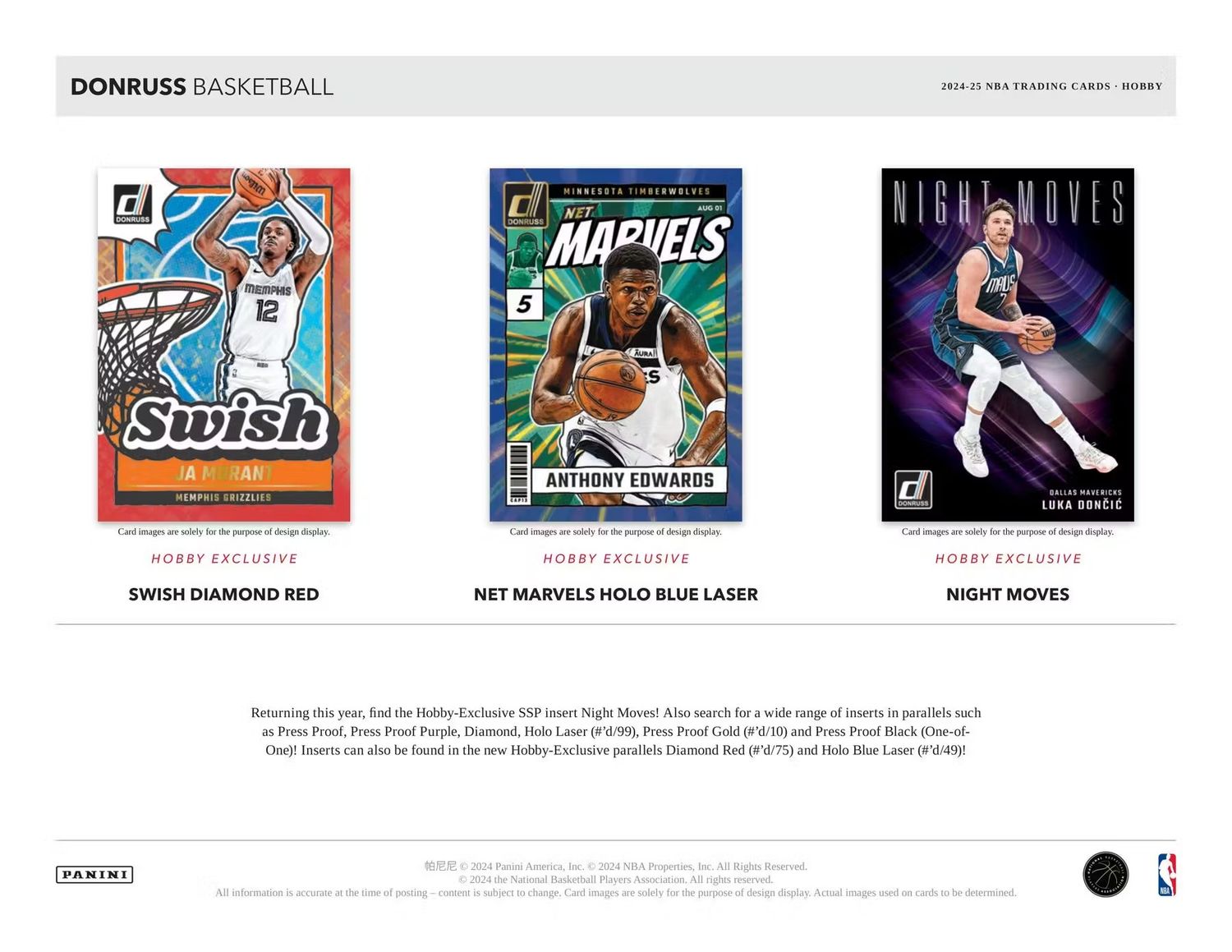 2024/25 Panini Donruss Basketball Hobby Box (in transit)