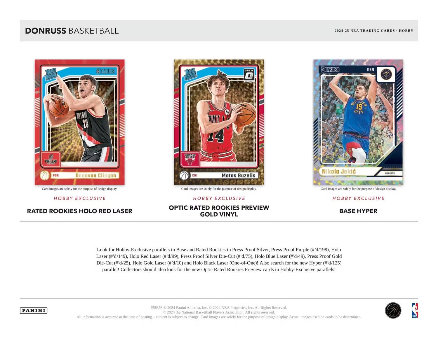 2024/25 Panini Donruss Basketball Hobby Box (in transit)