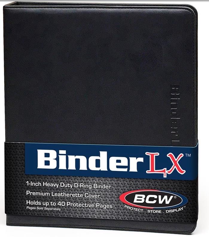 BCW - Binder LX Premium Leatherette Cover black