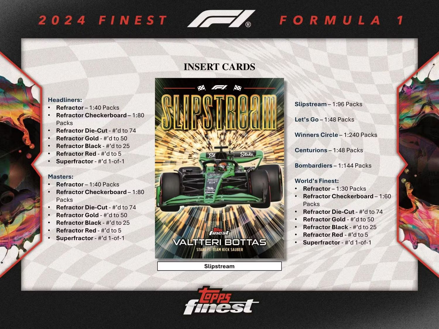 2024 Topps Finest F1 Formula 1 Hobby Box