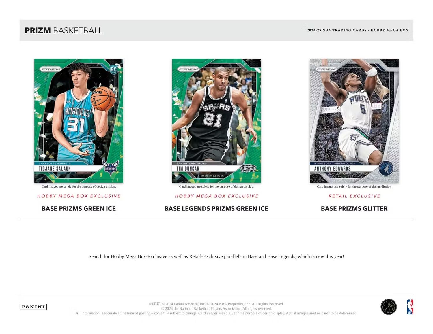2024/25 Panini Prizm Basketball Hobby Mega Box