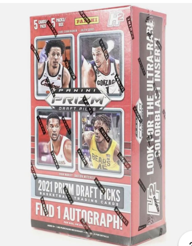 2021/22 Panini Prizm Draft Picks Collegiate Basketball Hobby Hybrid Box