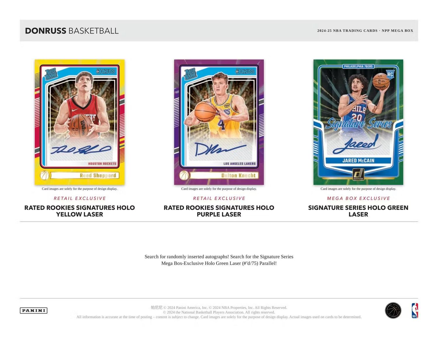 2024/25 Panini Donruss Basketball Mega - case of 20 boxes